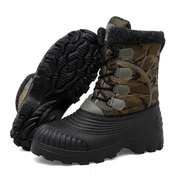 Botas de caza impermeables camuflaje ripstop térmicas hombre