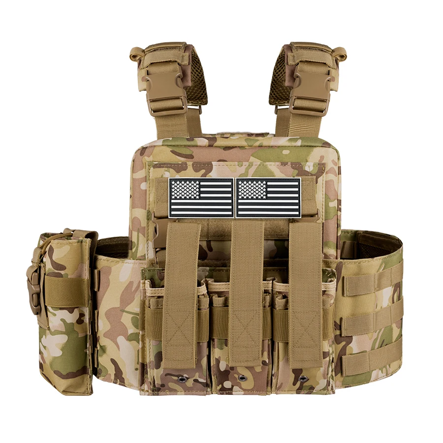 Chaleco táctico resistente con bolsa trasera para accesorios - imagen 4