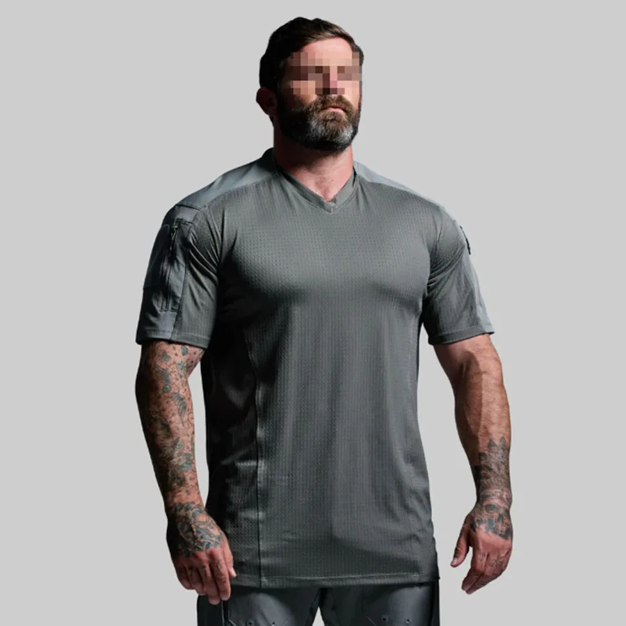 LEA SEAL Camiseta táctica OP TOP PRO secado rápido manga corta V - imagen 3