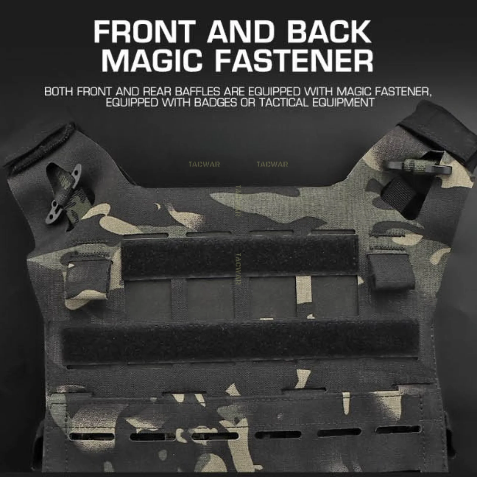 SPC Chaleco táctico ligero MOLLE de liberación rápida para airsoft - imagen 4