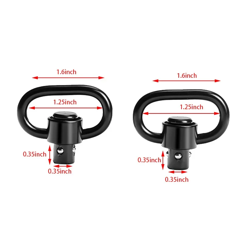 Anclaje QD de Metal para Correa – Liberación Rápida 32mm Caza - imagen 5