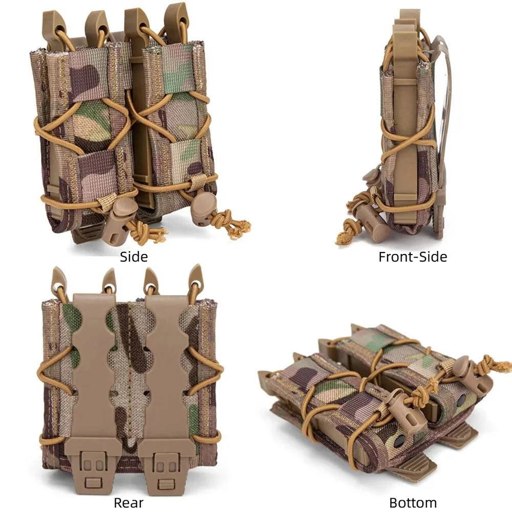 Bolsa MOLLE doble para revistas tácticas riñonera EDC