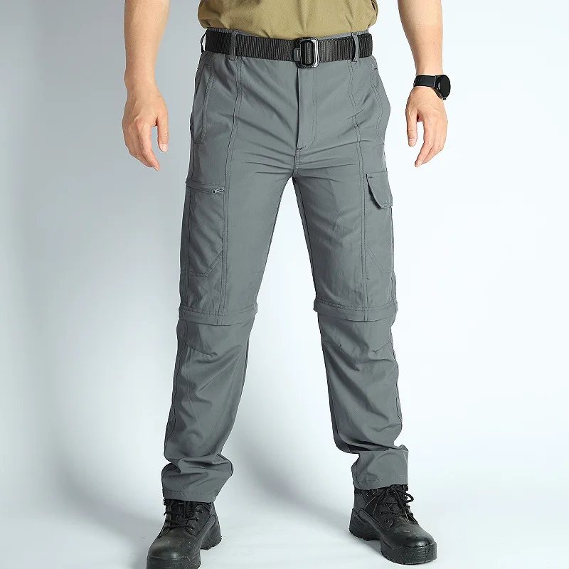 Pantalón cargo táctico convertible de secado rápido, ligero - imagen 3