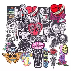 Parche bordado punk horror para ropa y mochila – planchar facil
