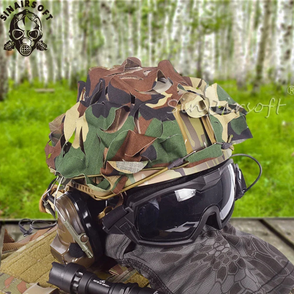 Funda táctica 3D camuflaje para casco con malla laser-cut - imagen 5