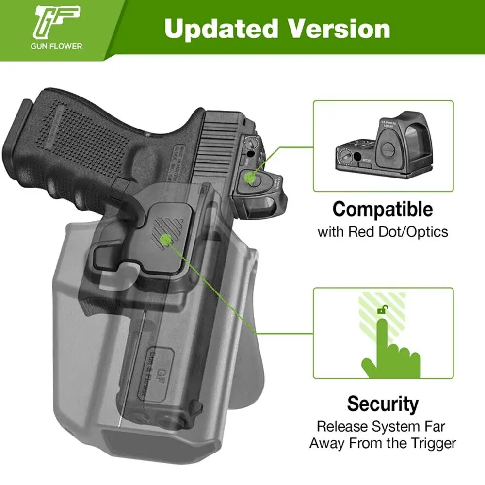 Funda OWB universal ajustable para Glock Beretta SIG P226 CZ75
