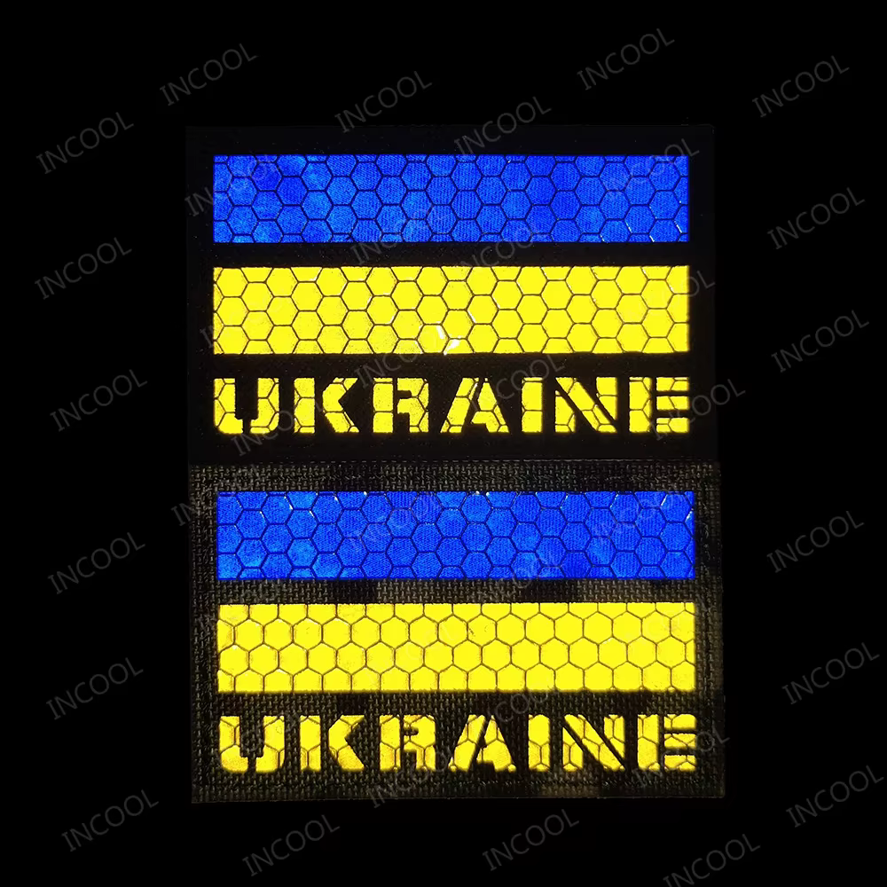 Parche táctico bordado Francotirador Ucraniano reflectante – Tipo Chevron - imagen 3