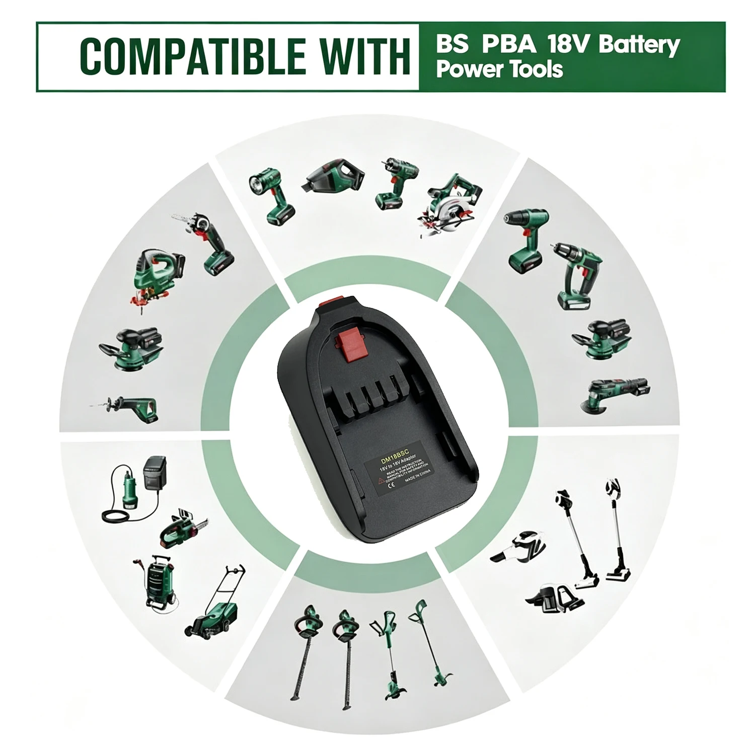 DM18BSC Adaptador de batería Milwaukee y DeWalt para Bosch 18 V - imagen 5