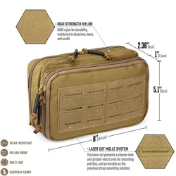 Bolsa táctica Molle EDC para teléfono móvil y herramientas
