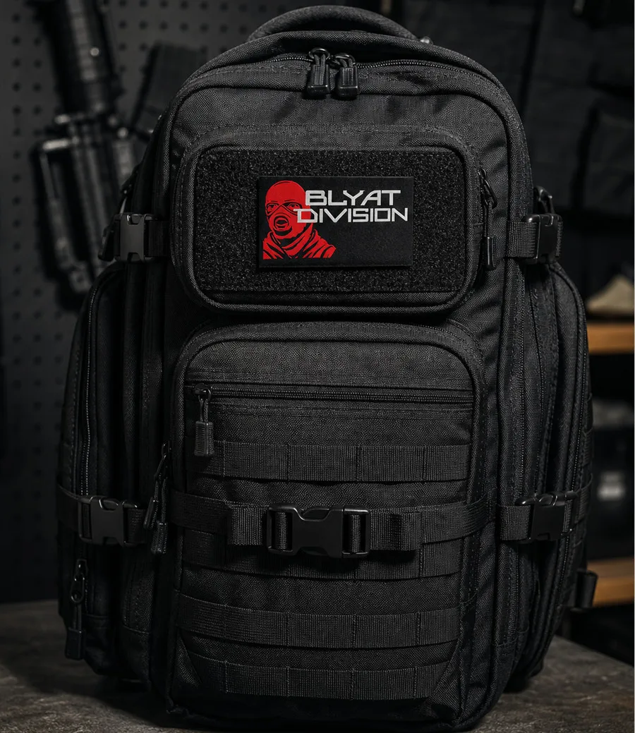 Parche táctico bordado MMAC Bogatyrs negro – para mochila MOLLE