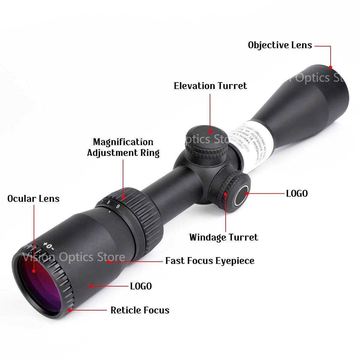 Mira telescópica táctica Optics VTCF II SFP BDC MOA - imagen 4