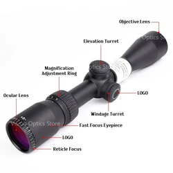 Optics VTCF mira telescópica BDC MOA Dead-Hold para caza y táctica