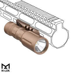 WADSN Soporte de Linterna Aluminio Ranuras Keymod para SF M300 M600