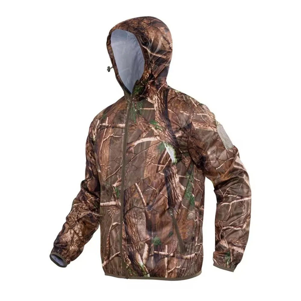 Chaqueta camuflaje de árbol con capucha lista para exterior