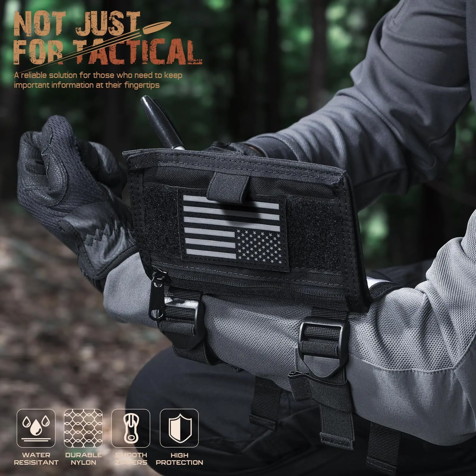 Portatarjetas táctico ajustable para brazalete QB outdoor - imagen 5