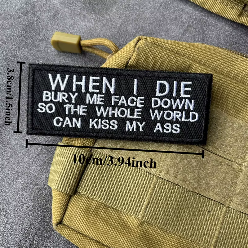Parche táctico bordado militar de moral con velcro gancho-bucle - imagen 5