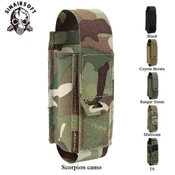 SINAIRSOFT Bolsa táctica MOLLE para linterna y porta cargador