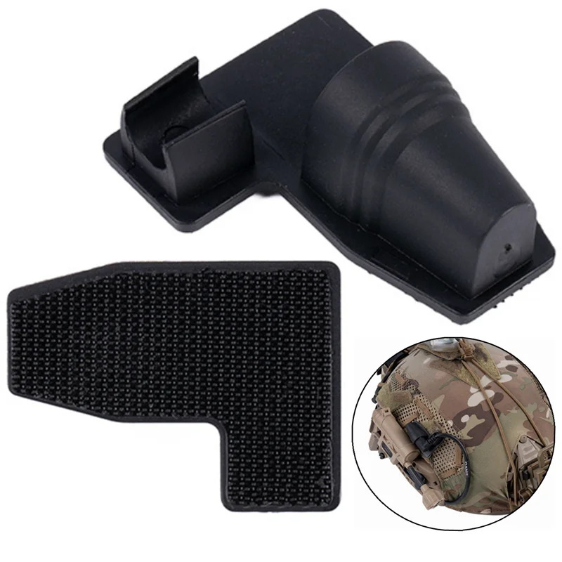 Adaptador conector alimentación NVG con base de fijación y velcro