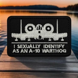 Parche táctico bordado A-10 Warthog con gancho y bucle