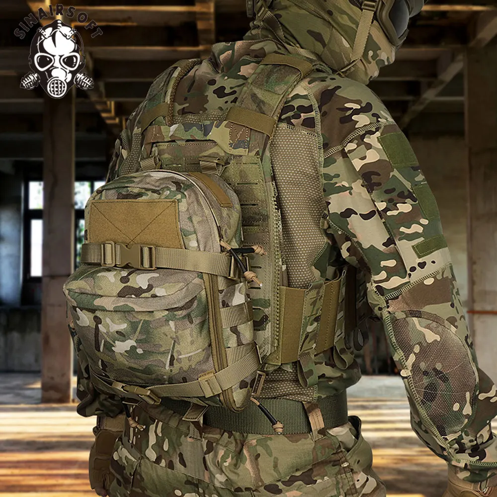 Chaleco táctico MOLLE 1000D nailon impermeable, mochila ligera - imagen 4