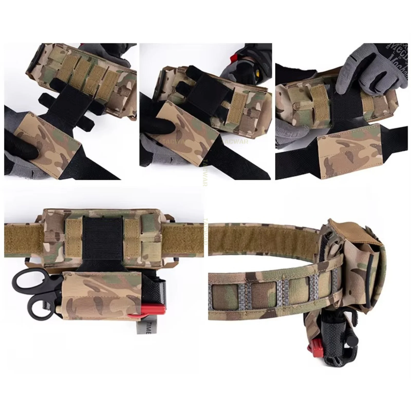 Porta TQ Táctico MOLLE Elástico para Cinturón - imagen 2