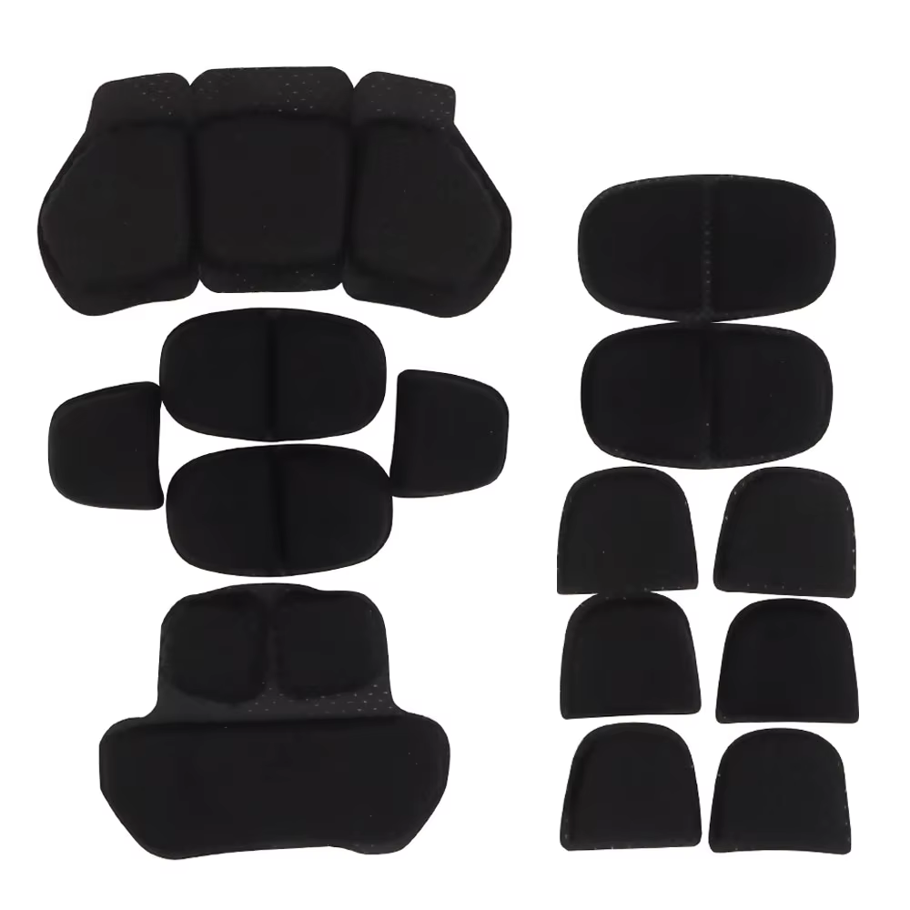 Almohadillas interiores casco táctico suaves transpirables caza Airsoft