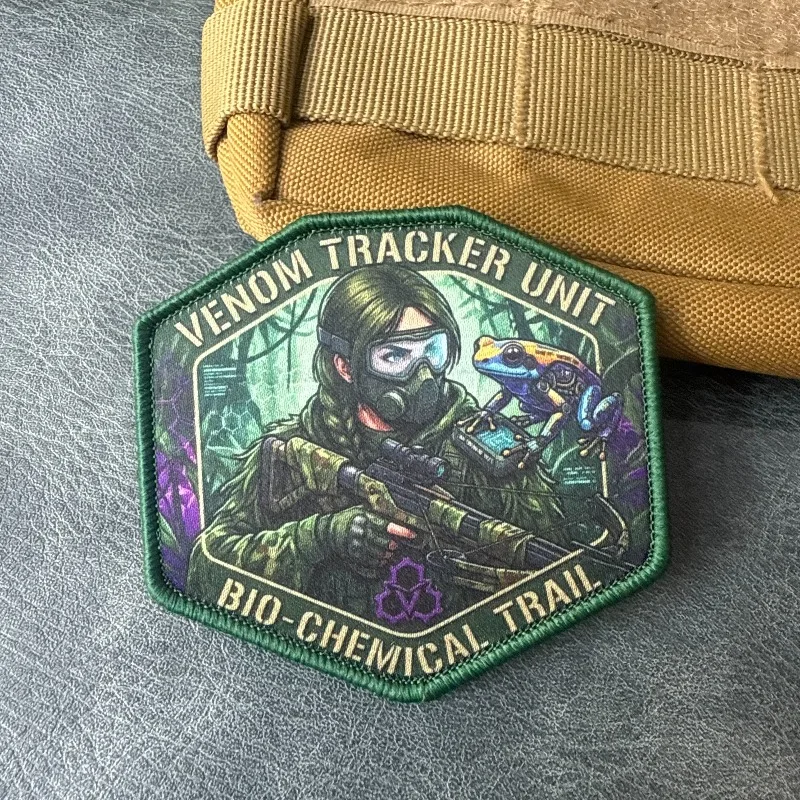 Parche táctico militar de gancho y bucle con insignia moral