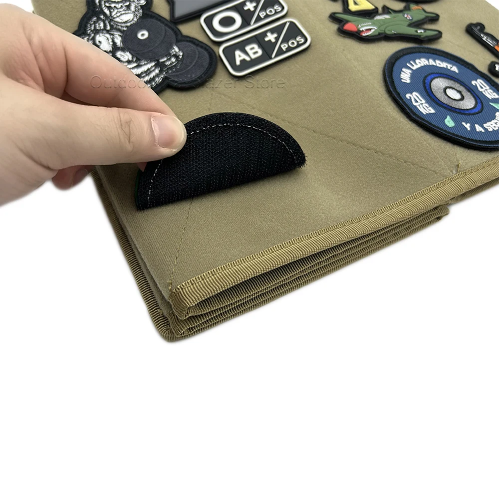 Panel táctico plegable para parches con velcro gancho y bucle - imagen 5