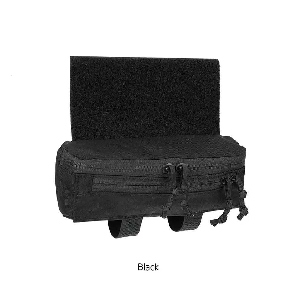 Vista de la bolsa táctica compacta para IFAK en cinturón