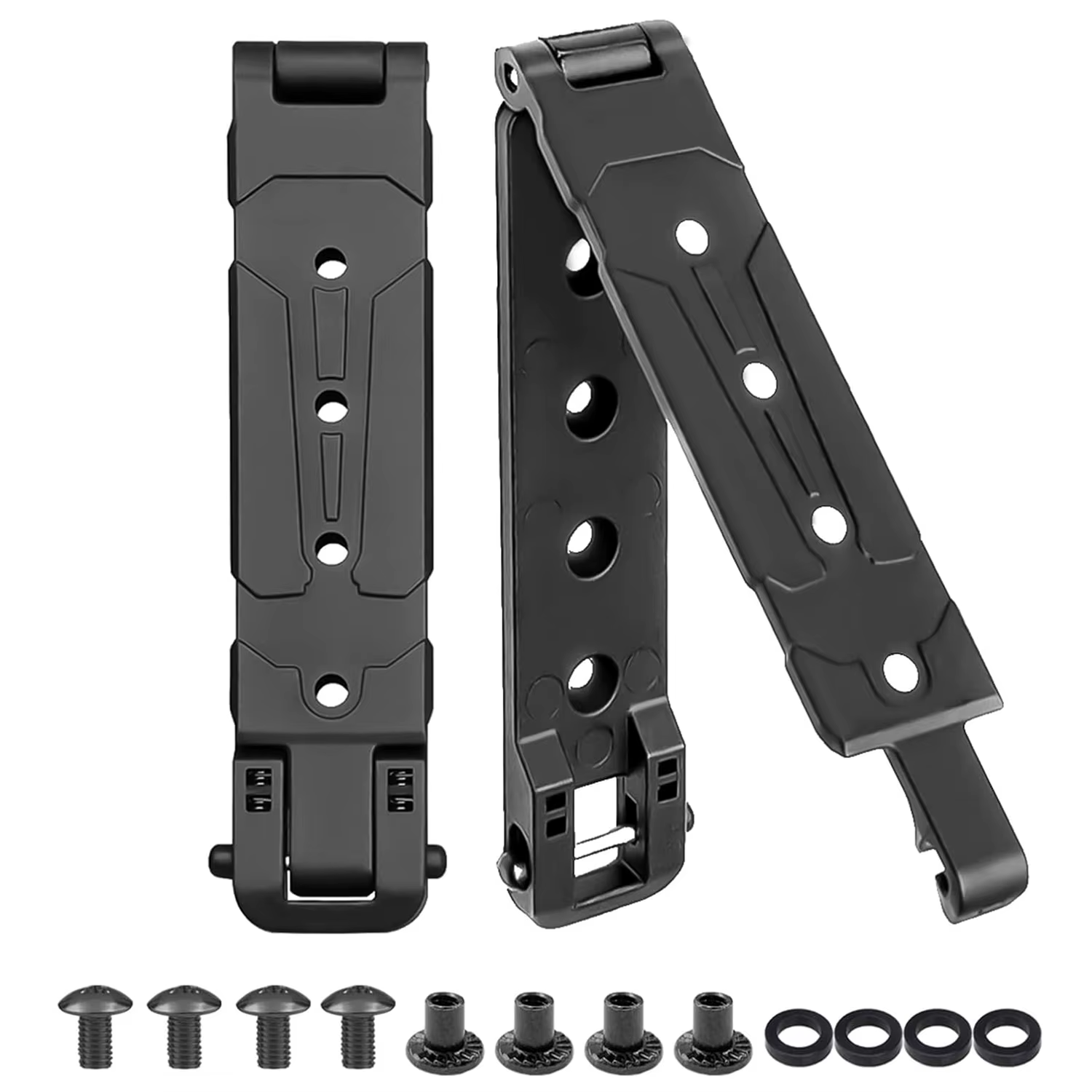Clips MOLLE instalados en funda táctica