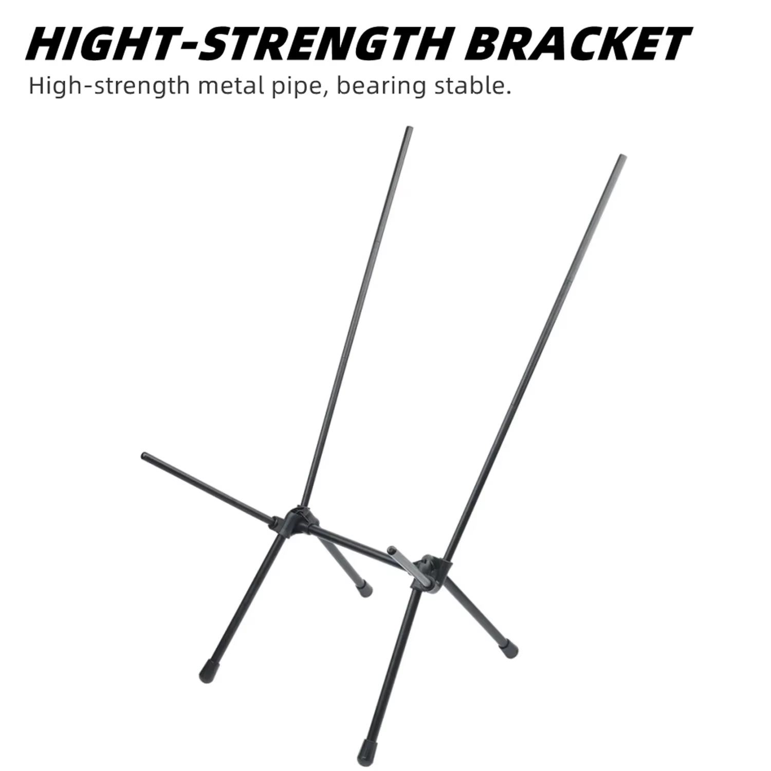 Silla de camping plegable alta con respaldo ergonómico para exterior - imagen 2