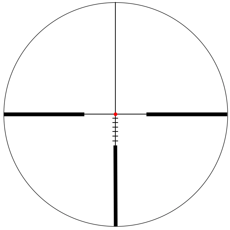 Mira telescópica Victoptics 3-9x40 con retícula iluminada BDC