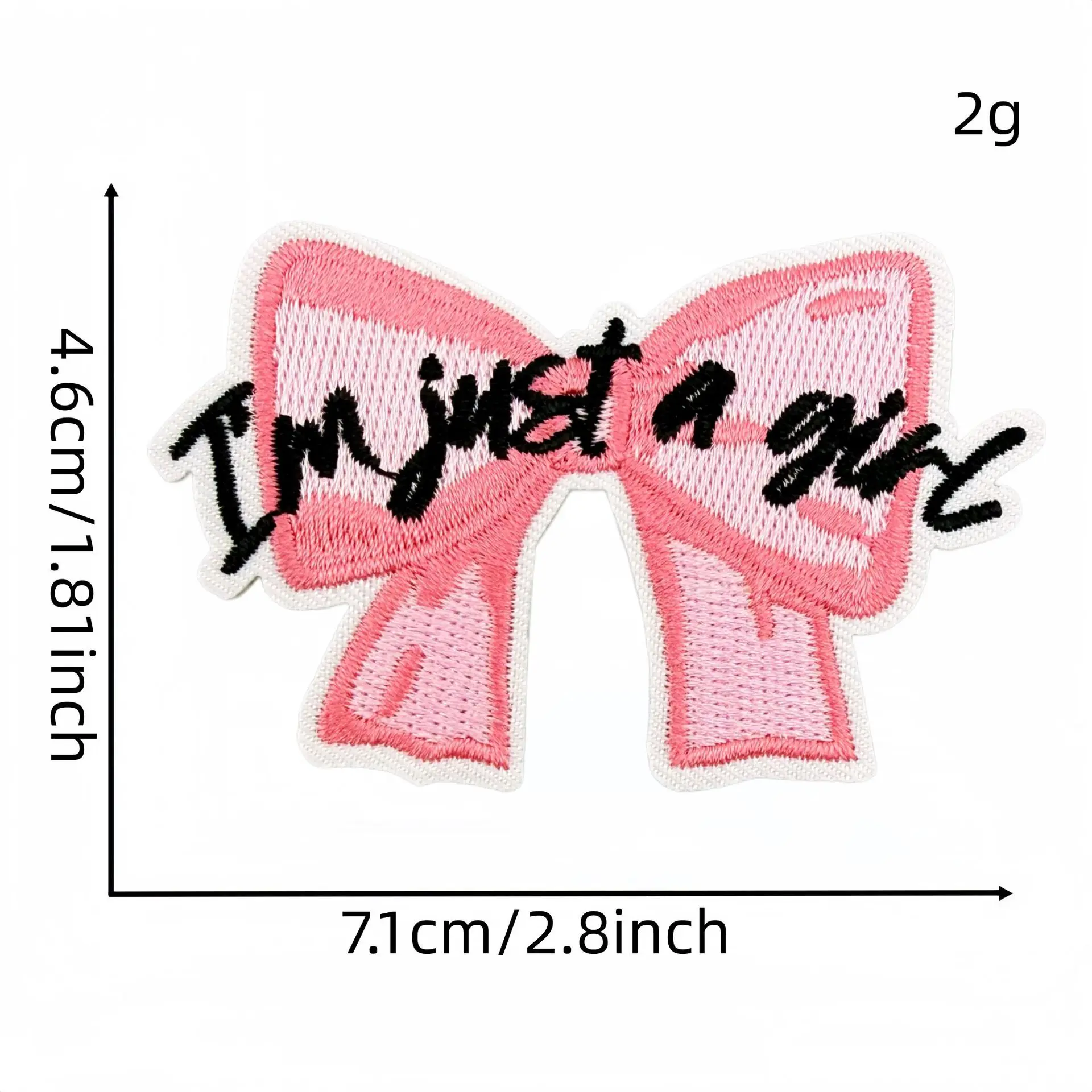 Parches termoadhesivos emblema corazón rosa bordado para tela - imagen 3