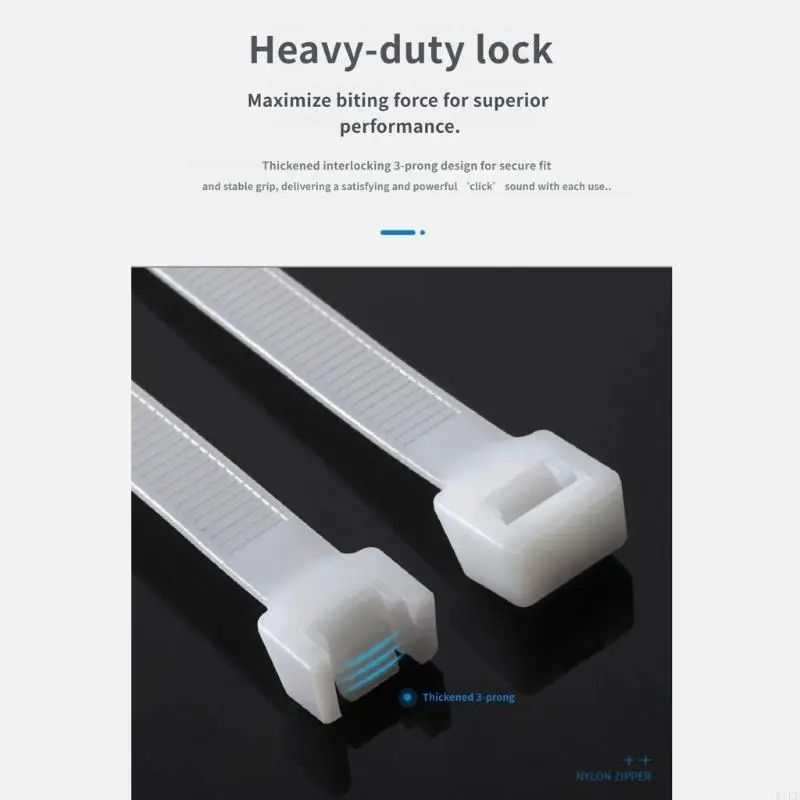 Bridas para cables nylon reutilizables con correa de ajuste - imagen 5