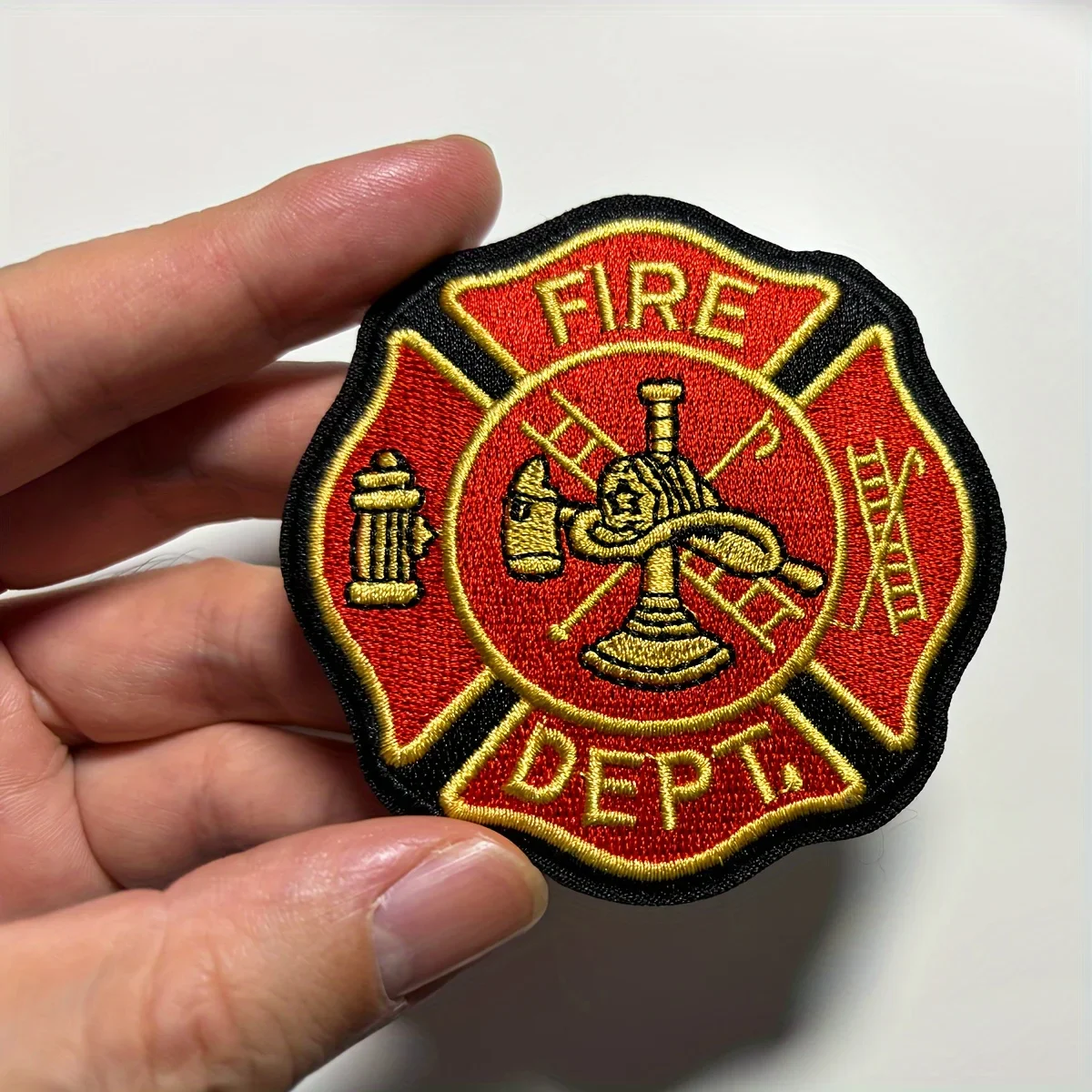 Parche táctico Fire Department Shield termoadhesivo y cosible MOLLE - imagen 2