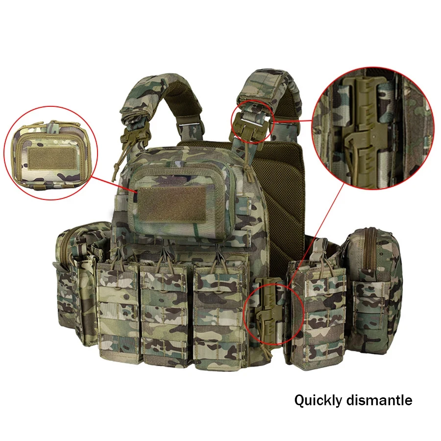 Chaleco Táctico MOLLE modular para caza con kit de herramientas - imagen 5