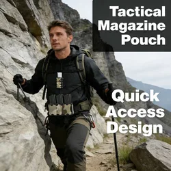 Bolsa táctica para cargadores MOLLE Airsoft, caza y tiro riñonera
