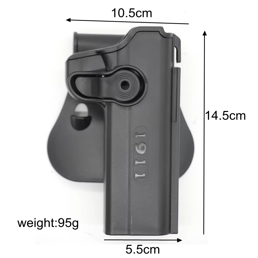Funda pistolera táctica 1911 con cinturón MOLLE y portacargadores - imagen 2