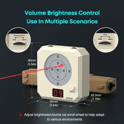 Objetivo de tiro láser electrónico con pantalla de marcación