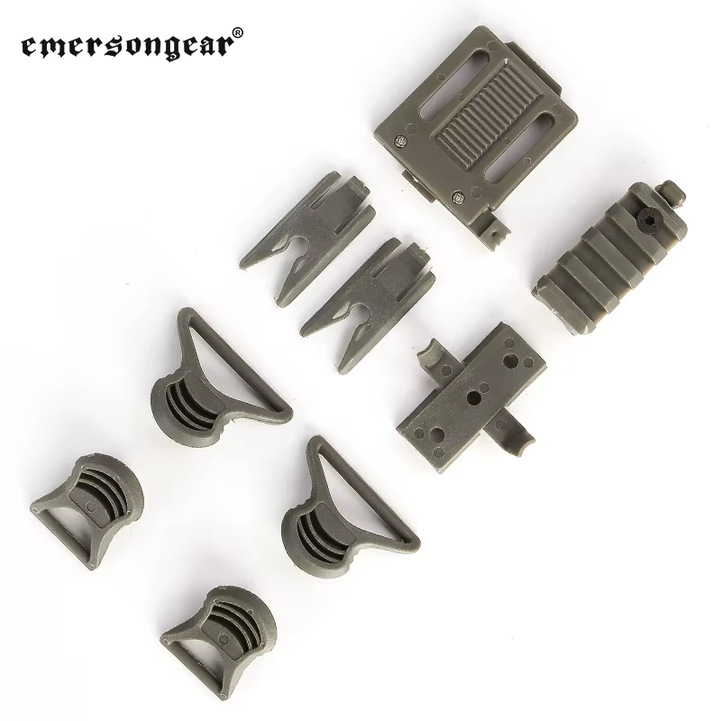Emersongear Clips giratorios casco táctico – Soporte rieles laterales - imagen 3