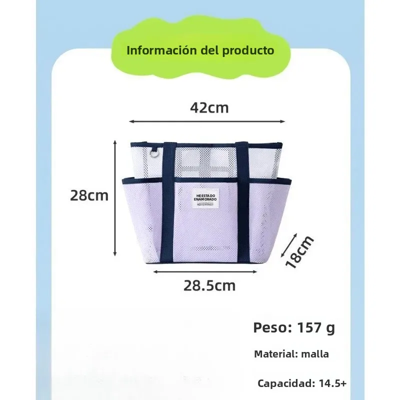 Bolsa impermeable de playa y piscina con bandolera compartimentada - imagen 3