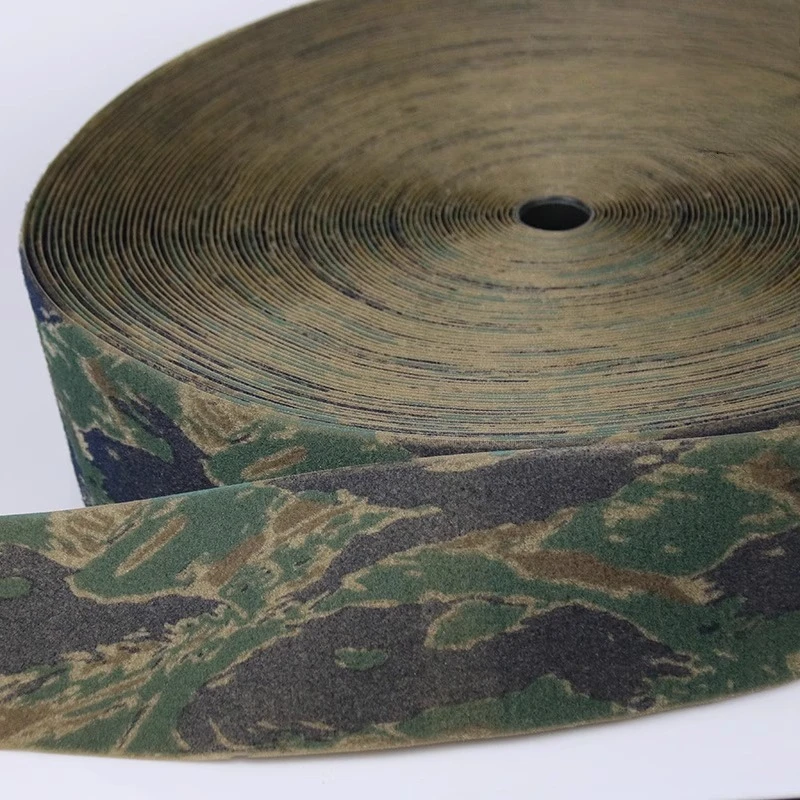 Cinta velcro camuflaje tigre azul lado pelo coser sin pegamento - imagen 3