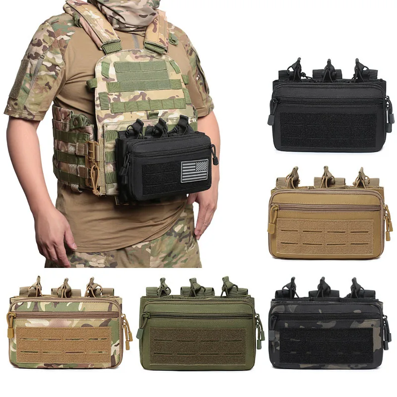 Bolsa táctica triple CLUSGO con sistema MOLLE