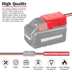 Adaptador de batería Li-ion para Makita Dewalt Milwaukee casero