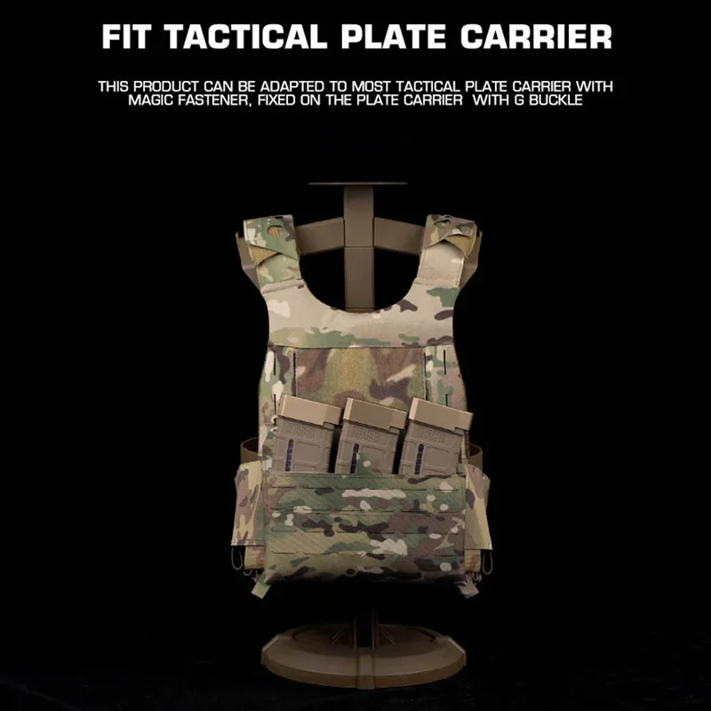 Bolsa táctica MOLLE frontal para cargadores con velcro