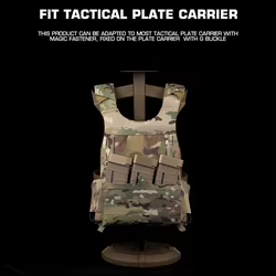 Bolsa táctica MOLLE frontal para cargadores con velcro