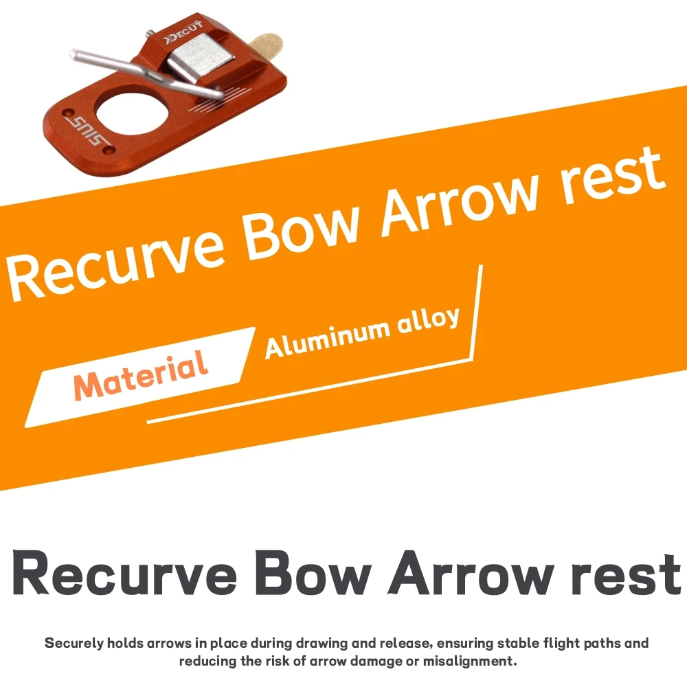 Reposaflechas arco recurvo magnético ajustable para zurdos y diestros - imagen 4