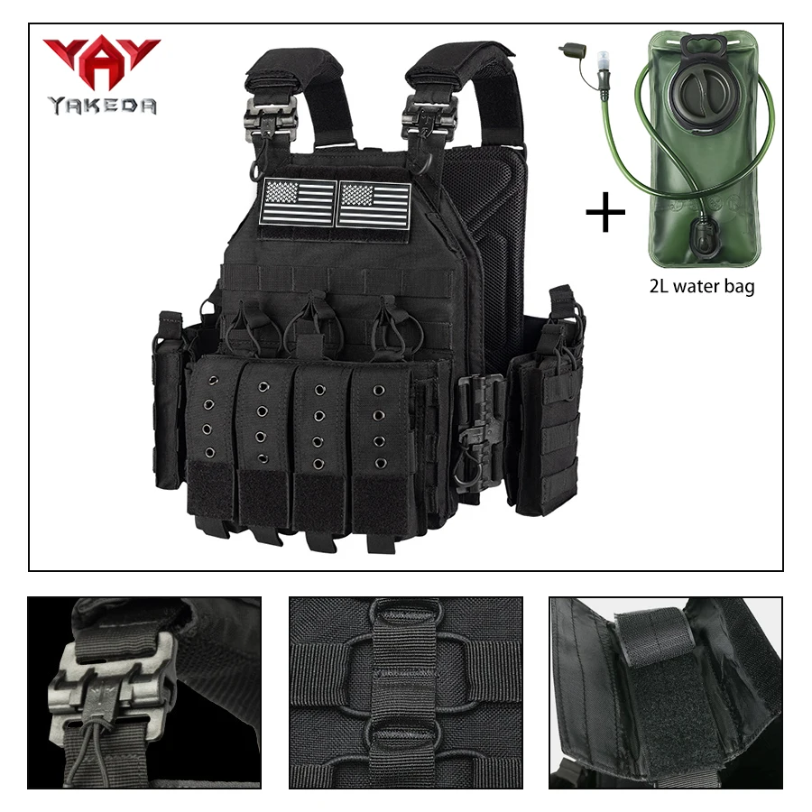 Chaleco MOLLE YAKEDA para caza resistente, transpirable y duradero - imagen 5