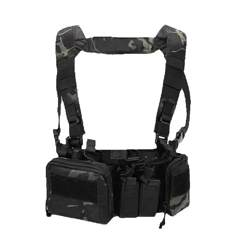 Chaleco táctico con soporte de pecho MOLLE y liberación rápida - imagen 3