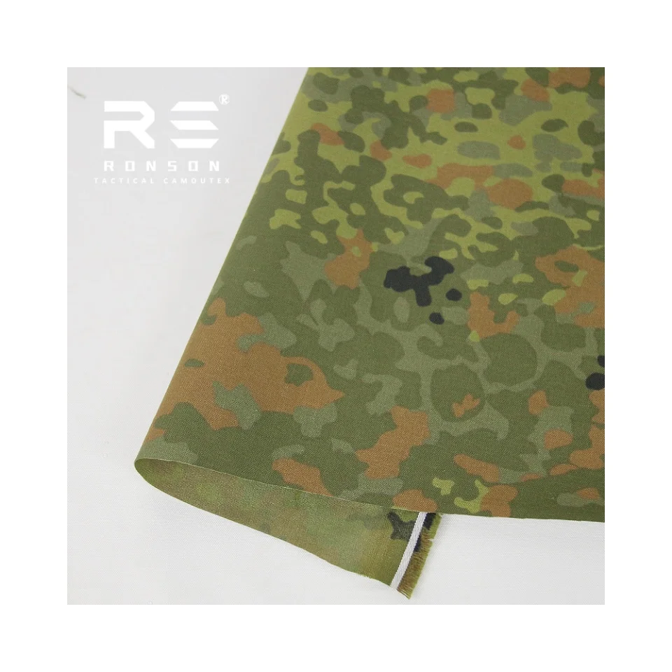 Flecktarn Oxford tela táctica de nailon para chaleco MOLLE bolsa